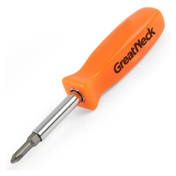 Great Neck SCREWDRIVER 6 IN 1 ORG SD4B